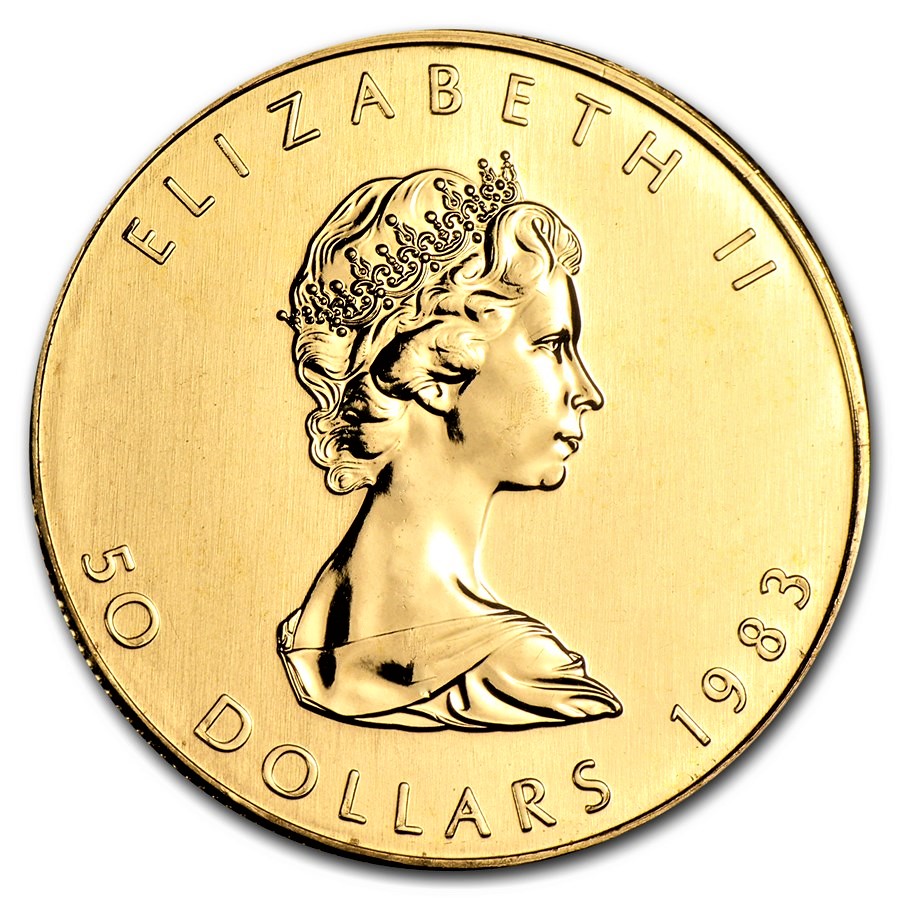 2021 1 oz Canadian Gold Maple Leaf Coin