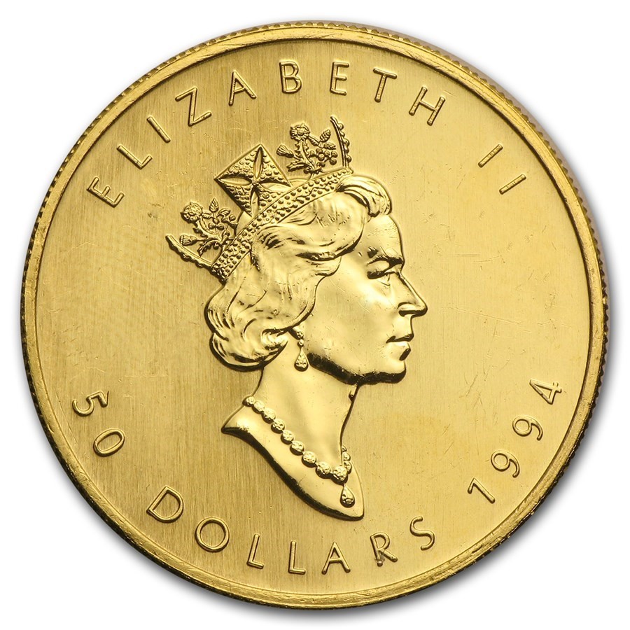 2021 1 oz Canadian Gold Maple Leaf Coin