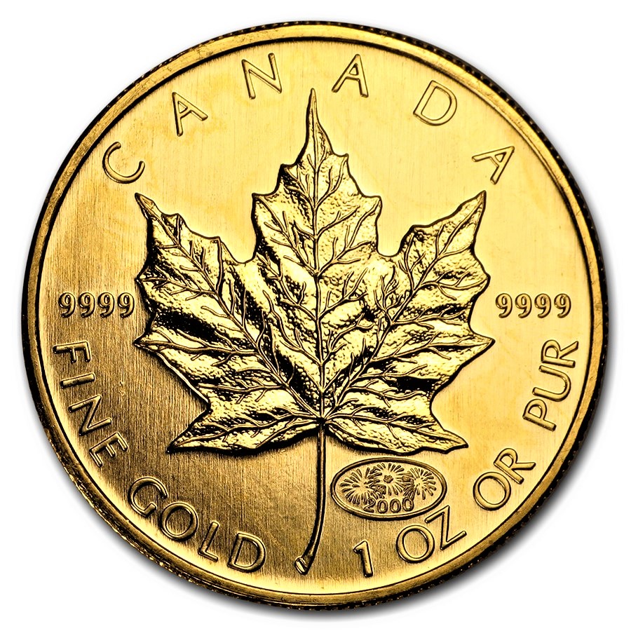 2021 1 oz Canada Maple Leaf .9999 Gold Coin BU