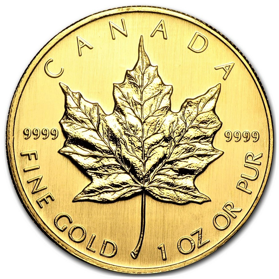 2021 1 oz Canada Maple Leaf .9999 Gold Coin BU