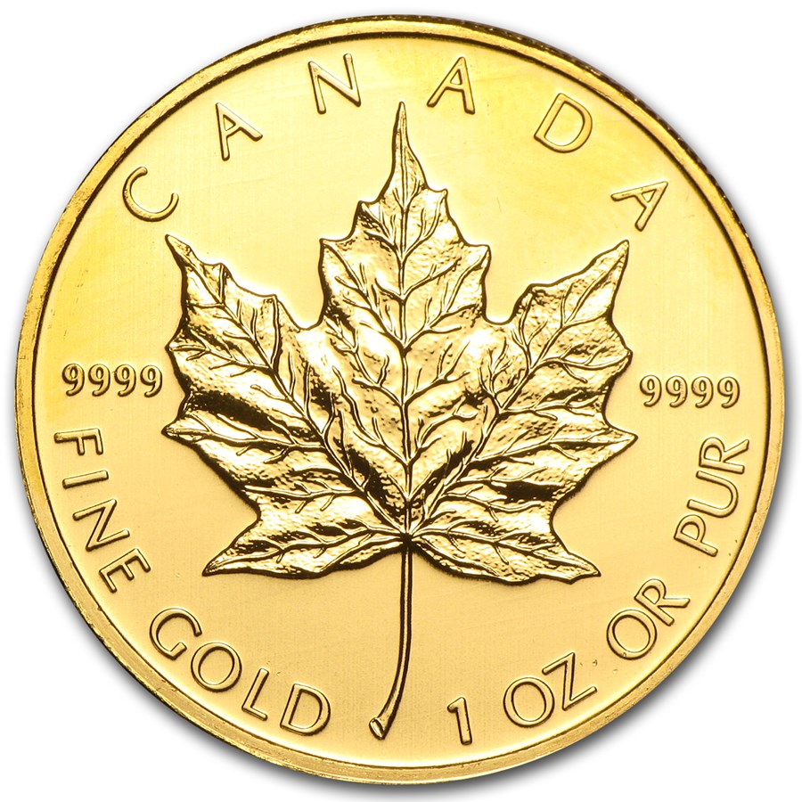 2021 1 oz Canada Maple Leaf .9999 Gold Coin BU