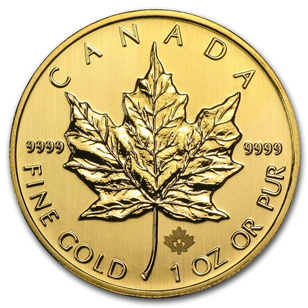 2021 1 oz Canada Maple Leaf .9999 Gold Coin BU