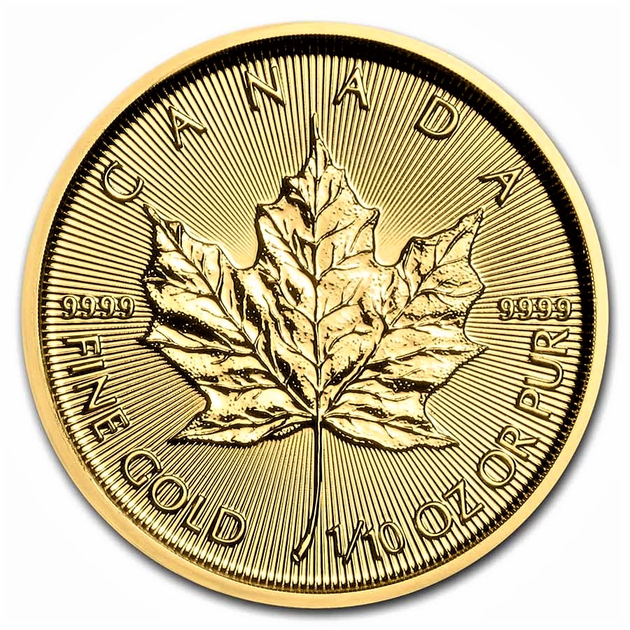 2021 1 oz Canada Maple Leaf .9999 Gold Coin BU