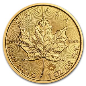 2021 1 oz Canada Maple Leaf .9999 Gold Coin BU