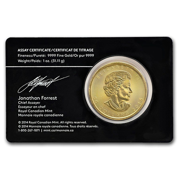 2021 1 oz Canadian Gold Maple Leaf Coin