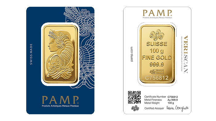 PAMP Suisse CertiPAMP packaging